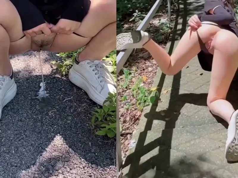 "đi ngoài" public ngoài đường cùng bạn gái da trắng vú bự